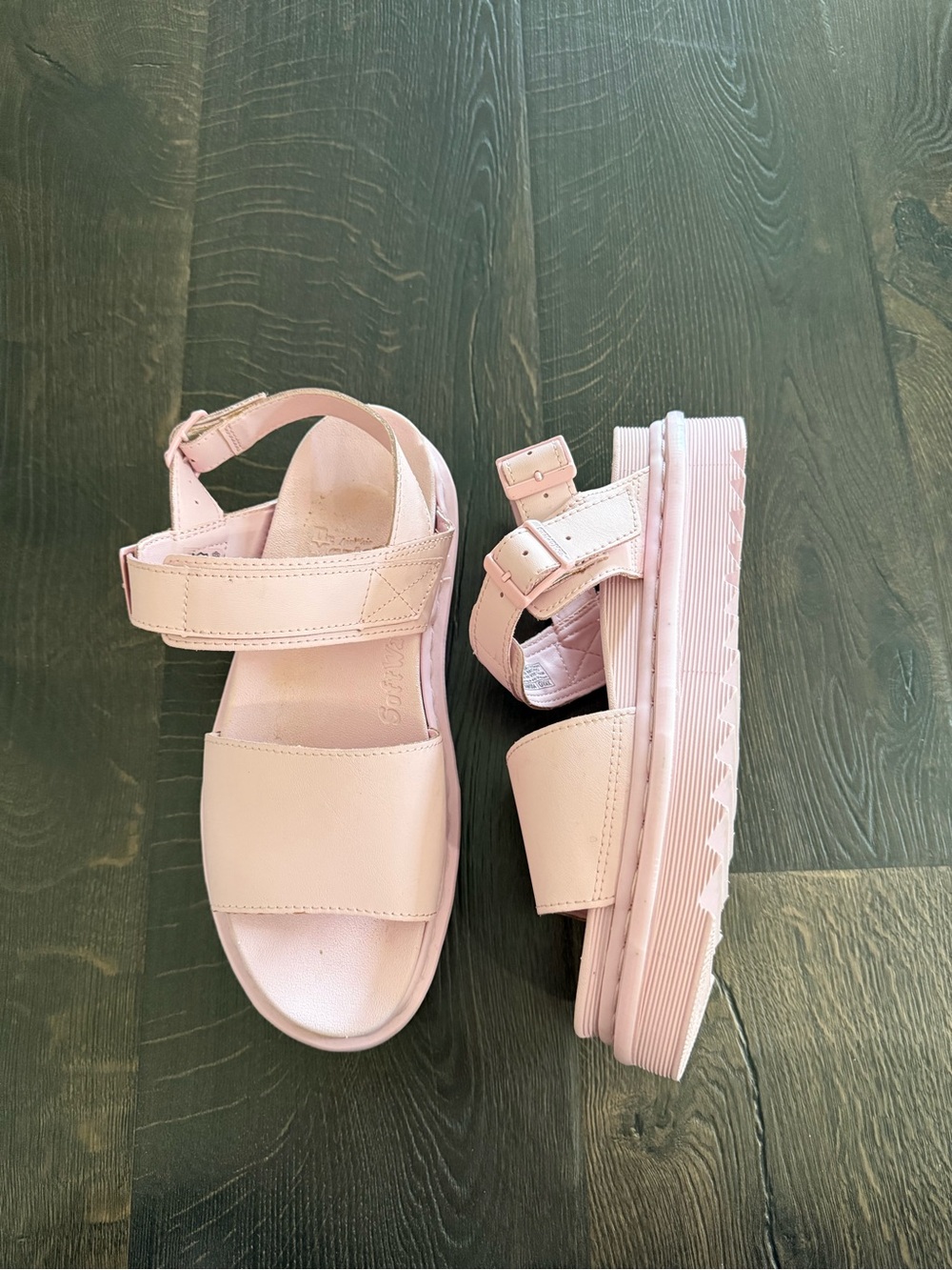 Dr. Martens Voss pink platform sandals